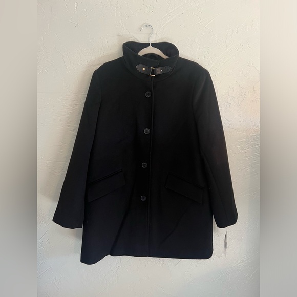 Lauren Ralph Lauren Tab Front Wool Coat - Picture 2 of 5